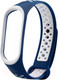 Миниатюра изображения товара Ремешок для фитнес-трекера Case Nike для Mi Band 3/4 (синий/белый)