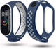 Миниатюра изображения товара Ремешок для фитнес-трекера Case Nike для Mi Band 3/4 (синий/белый)