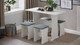 Миниатюра изображения товара Обеденная группа ТриЯ Тип 1 МФ-101.006 (дуб крафт белый/велюр серый)