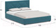 Миниатюра изображения товара Двуспальная кровать Moon Family 1252 / MF010839