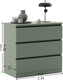 Миниатюра изображения товара Комод Dipriz Марм Д.20052.1 (зеленый самшит)