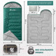 Миниатюра изображения товара Спальный мешок RSP Outdoor Sleep 250 Big / SB-SLE-250-BIG-GN-L (зеленый)