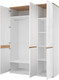 Миниатюра изображения товара Шкаф Anrex Taurus 3DG H (белый/дуб вотан)