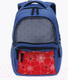 Миниатюра изображения товара Школьный рюкзак Torber Class X T70041-BR + Мешок для обуви (синий/красный с орнаментом)