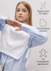Миниатюра изображения товара Жилет детский Amarobaby Bow / AB-OD24-KNIT10B/00-128 (белый, р.128 )