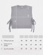 Миниатюра изображения товара Жилет детский Amarobaby Bow / AB-OD24-KNIT10B/11-128  (серый, р.128)