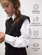 Миниатюра изображения товара Жилет детский Amarobaby Bow / AB-OD24-KNIT10B/09-146  (черный, р.146)