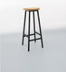 Миниатюра изображения товара Табурет барный Stal-Massiv SMH-78 (дуб натуральный/черный)