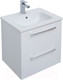 Миниатюра изображения товара Тумба с умывальником Dreja Gio 60 + Эйфория-60 (белый глянец)