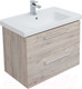 Миниатюра изображения товара Тумба с умывальником Dreja Gio 80 / 77.0104D + Эйфория 80 (дуб кантри)