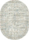 Миниатюра изображения товара Ковер Radjab Carpet Бьянка Овал D008A / 11087RK-B (2.4x3.4, Cream Shirink/Blue Fdy)