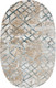 Миниатюра изображения товара Коврик Radjab Carpet Бьянка Овал K551B / 11288RK-B (1.2x1.8, Cream Shirink/Blue Fdy)