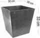 Миниатюра изображения товара Кашпо Multy Home Sonata Planter EU5100011 (серебристо-серый)