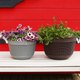 Миниатюра изображения товара Кашпо BOTANICA Rattan (25x15x16.5см, серый)