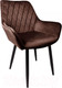 Миниатюра изображения товара Стул AksHome Pablo (коричневый велюр HLR-49/черный)