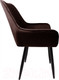 Миниатюра изображения товара Стул AksHome Pablo (коричневый велюр HLR-49/черный)