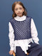 Миниатюра изображения товара Жилет детский Amarobaby Mesh / AB-OD24-KNIT10M/20-146 (синий, р.146)