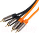 Миниатюра изображения товара Межблочный кабель для автоакустики DL Audio Raven 4RCA (5м)