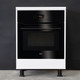 Миниатюра изображения товара Шкаф под духовку Dipriz Д.70088.1 (белый/черный)