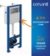 Миниатюра изображения товара Унитаз подвесной с инсталляцией Cersanit Brasko Smart CO DPL EO Slim + Vector / 68304 (c кнопкой Estetica белый)