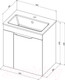 Миниатюра изображения товара Тумба под умывальник Aquanet Практика 60 / 330453 (белый матовый)