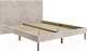 Миниатюра изображения товара Полуторная кровать НК Мебель Novel 140x200 / 26011201 (велюр бежевый)