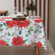 Миниатюра изображения товара Скатерть Доляна Рождественские цветы 145x300 / 9580624