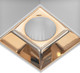 Миниатюра изображения товара Точечный светильник BayerLux Кубик / 9901336 (белый/бронза)