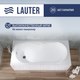 Миниатюра изображения товара Ванна акриловая Lauter Celeste 160x70 / 21060060 (с ножками, лицевым и торцевым экранами)