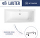 Миниатюра изображения товара Ванна акриловая Lauter Olympia 180x80 / 21100080 (с ножками)