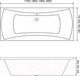 Миниатюра изображения товара Ванна акриловая Lauter Belgravia 200x90 / 21110200 (с ножками и лицевым экраном)