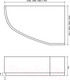 Миниатюра изображения товара Ванна акриловая Lauter Valencia 140x95 / 2102140R (с ножками и лицевым экраном)