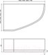 Миниатюра изображения товара Ванна акриловая Lauter Valencia 150x100 / 2102150L (с ножками)