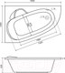 Миниатюра изображения товара Ванна акриловая Lauter Valencia 150x100 / 2102150L (с ножками)