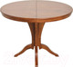 Миниатюра изображения товара Обеденный стол Белдревизделие Кадрус 100-140x100x75 дубовый (орех)