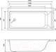 Миниатюра изображения товара Ванна акриловая Lauter Seraphina 160x80 / 2112160L (с ножками)