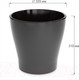 Миниатюра изображения товара Кашпо Альтернатива Лея / М8866 (графитовый, с автополивом)