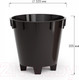 Миниатюра изображения товара Кашпо Альтернатива Лея / М8866 (графитовый, с автополивом)