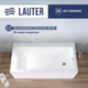 Миниатюра изображения товара Ванна акриловая Lauter Seraphina 170x80 / 2112170R (с ножками)
