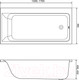 Миниатюра изображения товара Ванна акриловая Lauter Seraphina 170x80 / 2112170R (с ножками)