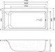 Миниатюра изображения товара Ванна акриловая Lauter Seraphina 170x80 / 2112170R (с ножками)