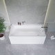 Миниатюра изображения товара Ванна акриловая Lauter Seraphina 170x80 / 2112170R (с ножками, лицевым и торцевым экранами)