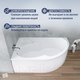 Миниатюра изображения товара Ванна акриловая Lauter Geneva 170x105 / 2103170L (с ножками)