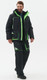 Миниатюра изображения товара Костюм для охоты и рыбалки Huntsman Elbrus -35°C (р.44-46/182-188, черный/лайм )