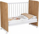 Миниатюра изображения товара Детская кроватка Фея 702 / 0002757.173 (дуб крафт золотой/белый)