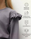 Миниатюра изображения товара Лонгслив детский Amarobaby Ruffle / AB-OD24-R44/11-122 (серый, р.122)