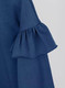 Миниатюра изображения товара Лонгслив детский Amarobaby Ruffle / AB-OD24-R44/20-140 (синий, р.140)