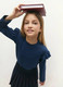 Миниатюра изображения товара Лонгслив детский Amarobaby Ruffle / AB-OD24-R44/20-140 (синий, р.140)