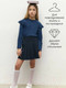 Миниатюра изображения товара Лонгслив детский Amarobaby Ruffle / AB-OD24-R44/20-140 (синий, р.140)