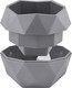 Миниатюра изображения товара Кашпо La Decoro Топаз КШ-9799 (2.5л, серый жемчуг)